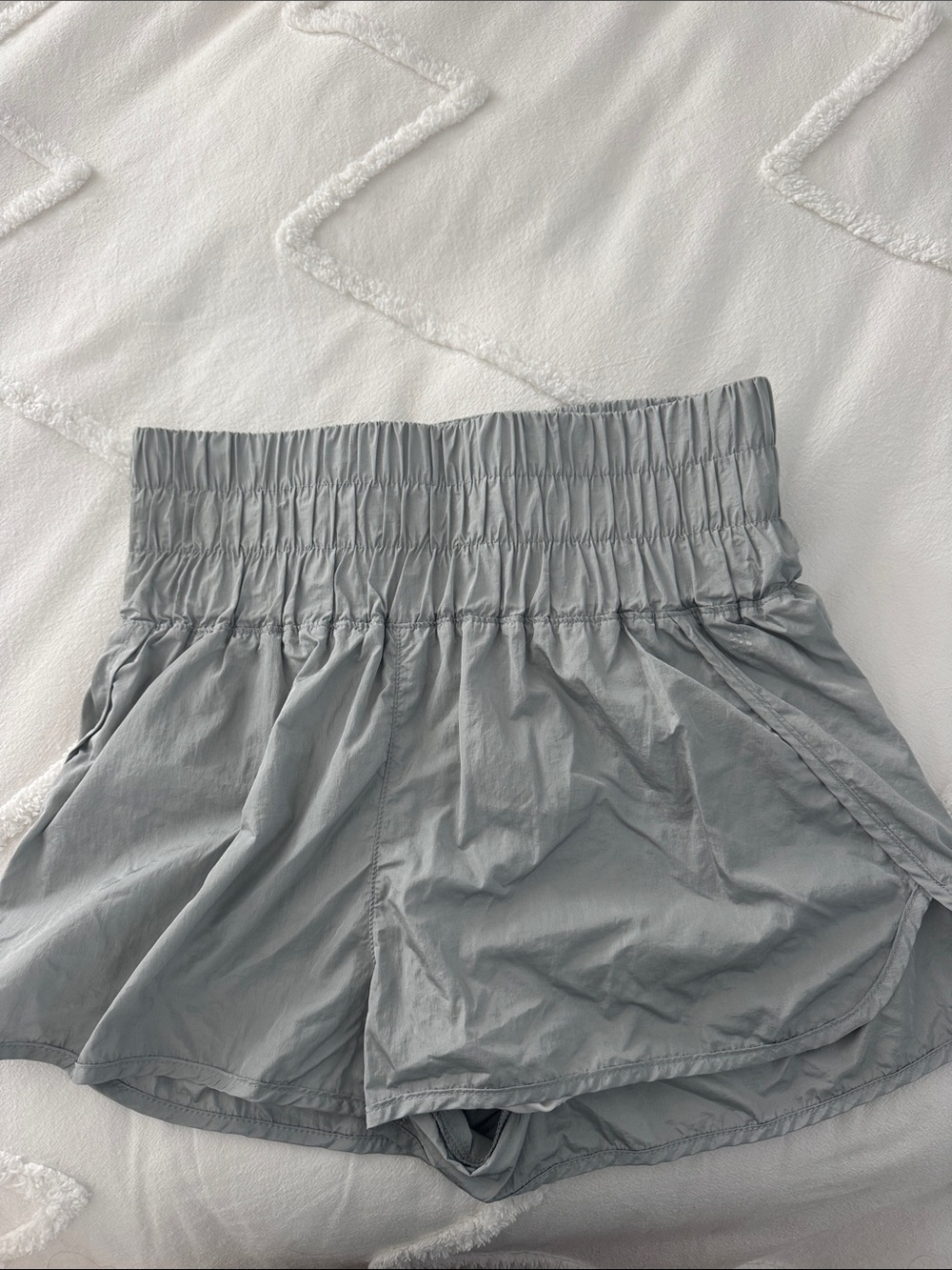 FP Movement by Free People Light Gray High-Waist Athletic Shorts